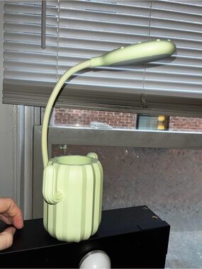 Amazon Pale Green Flexible LED Desk Lamp with Cup Holder